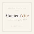 MomentVite digital wedding invitation